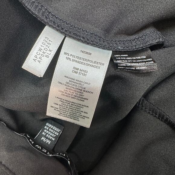 Andrew Marc Faux Suede Leggings Women's M Black Pull on Pant APCW1023 High Rise - Picture 3 of 8